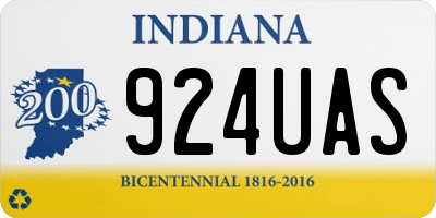 IN license plate 924UAS