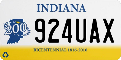IN license plate 924UAX