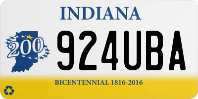 IN license plate 924UBA