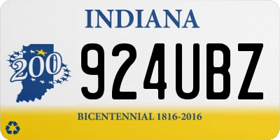 IN license plate 924UBZ