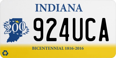 IN license plate 924UCA