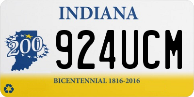 IN license plate 924UCM