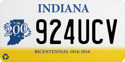 IN license plate 924UCV