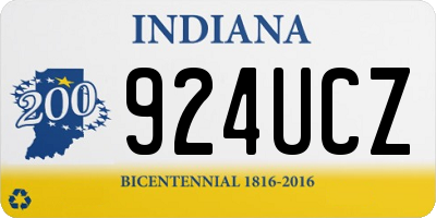 IN license plate 924UCZ