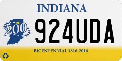 IN license plate 924UDA