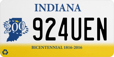 IN license plate 924UEN