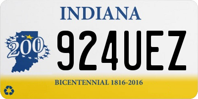 IN license plate 924UEZ