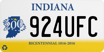 IN license plate 924UFC