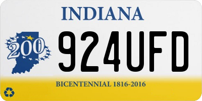 IN license plate 924UFD