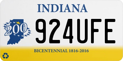 IN license plate 924UFE