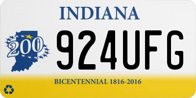 IN license plate 924UFG