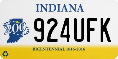 IN license plate 924UFK