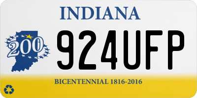 IN license plate 924UFP