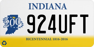 IN license plate 924UFT