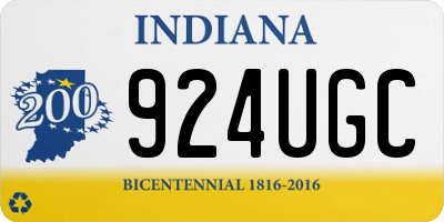 IN license plate 924UGC