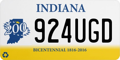 IN license plate 924UGD