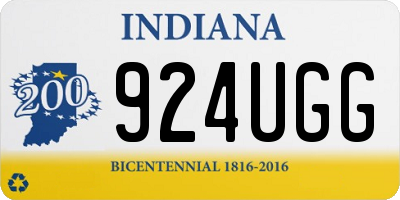 IN license plate 924UGG