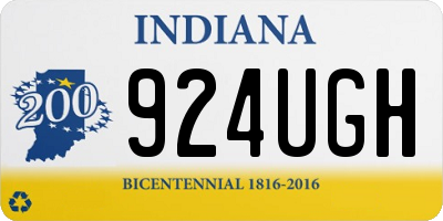 IN license plate 924UGH