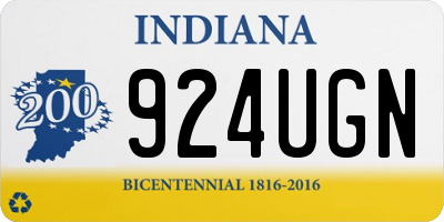 IN license plate 924UGN