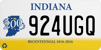 IN license plate 924UGQ