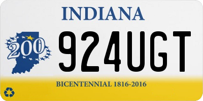 IN license plate 924UGT