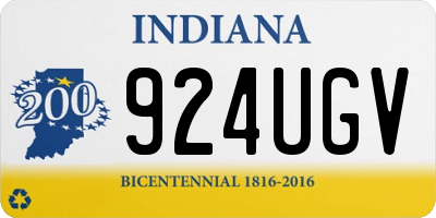 IN license plate 924UGV