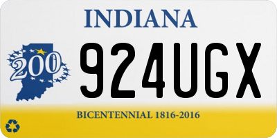IN license plate 924UGX