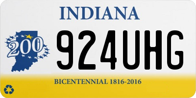 IN license plate 924UHG