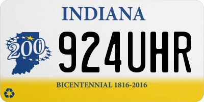 IN license plate 924UHR
