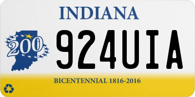 IN license plate 924UIA