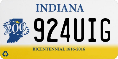 IN license plate 924UIG