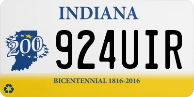 IN license plate 924UIR