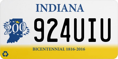IN license plate 924UIU