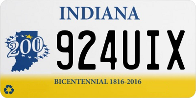 IN license plate 924UIX