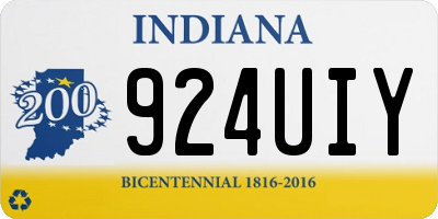IN license plate 924UIY