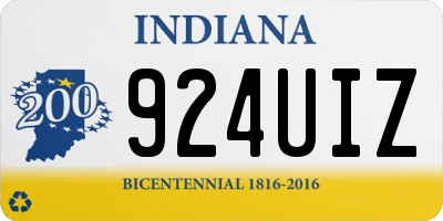 IN license plate 924UIZ