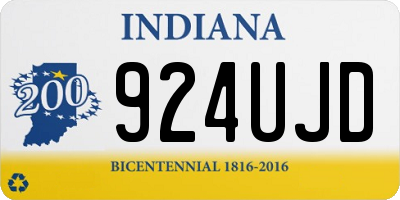 IN license plate 924UJD