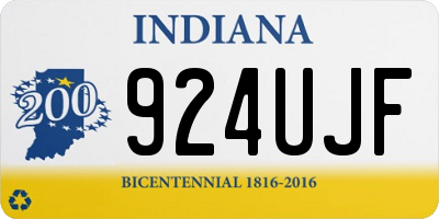 IN license plate 924UJF