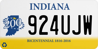 IN license plate 924UJW