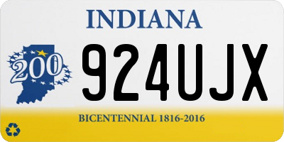 IN license plate 924UJX