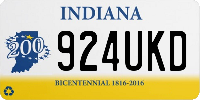 IN license plate 924UKD