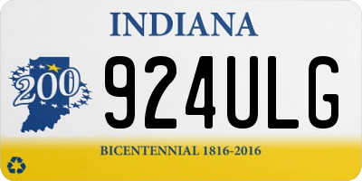IN license plate 924ULG