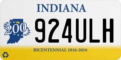 IN license plate 924ULH