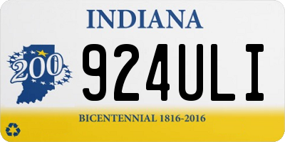 IN license plate 924ULI