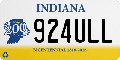 IN license plate 924ULL