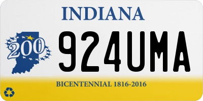 IN license plate 924UMA