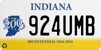 IN license plate 924UMB
