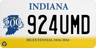 IN license plate 924UMD