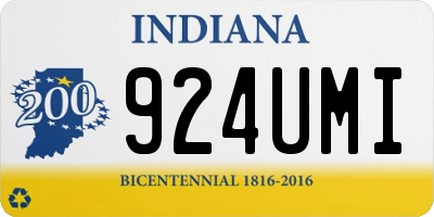 IN license plate 924UMI