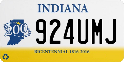 IN license plate 924UMJ